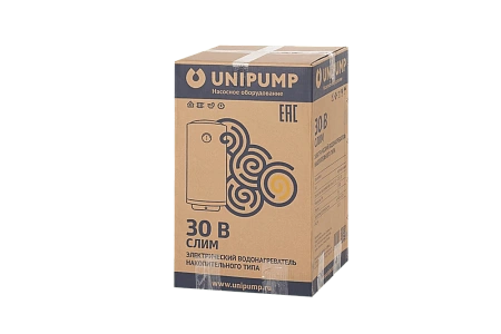 ЭВН Водонагреватель накопительный электрический UNIPUMP СЛИМ 30 В