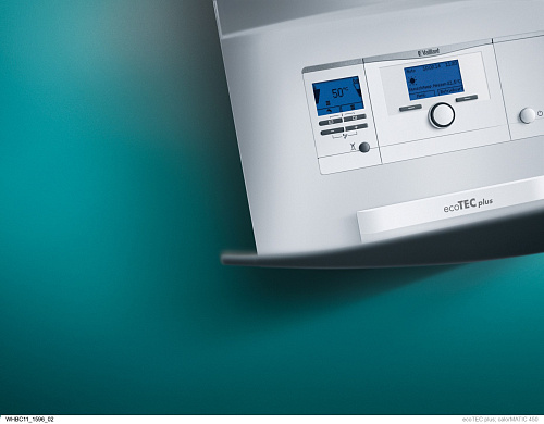 Котел газовый настенный VAILLANT ecoTEC PLUS VU 1206 /5 -5, 120 кВт, одноконтурный, конденсационный