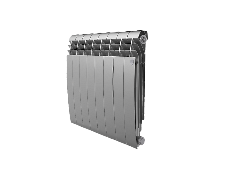 Радиатор алюминиевый ROYAL THERMO BILINER ALUM SILVER SATIN 500x8 секций, серый
