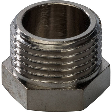 Заглушка резьбовая латунная STOUT никель 3/8" Н