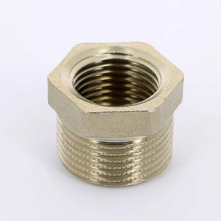 Футорка резьбовая латунная UNI-FITT никель 3/4"х1/2" ВН