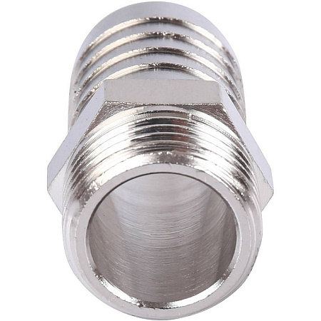 Штуцер резьбовой латунный STOUT никель 1/2"x20мм Н
