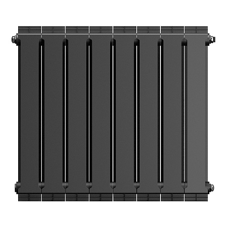 Радиатор биметаллический ROYAL THERMO PIANOFORTE NOIR SABLE NEW 500x8 секций, черный (НС-1176334)
