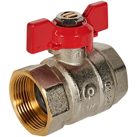 Кран шаровой ROMMER бабочка 11/4" ВВ NEW
