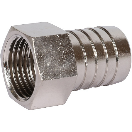 Штуцер резьбовой латунный STOUT никель 1/2"x20мм В