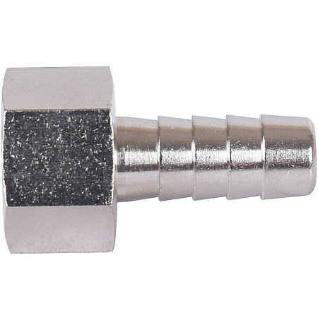 Штуцер резьбовой латунный STOUT никель 3/8"x10мм В