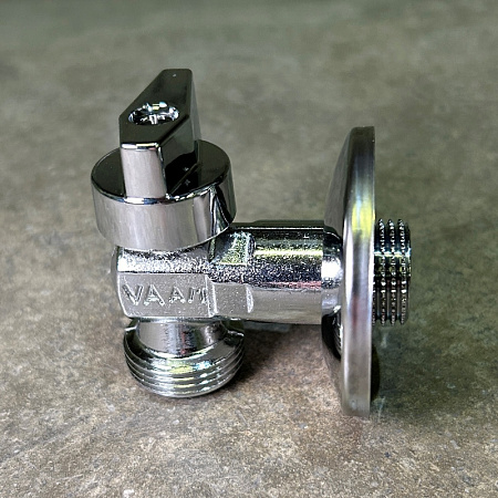 Вентиль запорный Н 1/2" х 3/4" для подключения стиральных / посудомоечных машин UNI-FITT