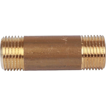 Бочонок резьбовой латунный STOUT без покрытия 1/2"x60мм
