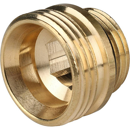 EK Переходник под евроконус латунный STOUT без покрытия 3/4"х1/2" НН, под шестигранник