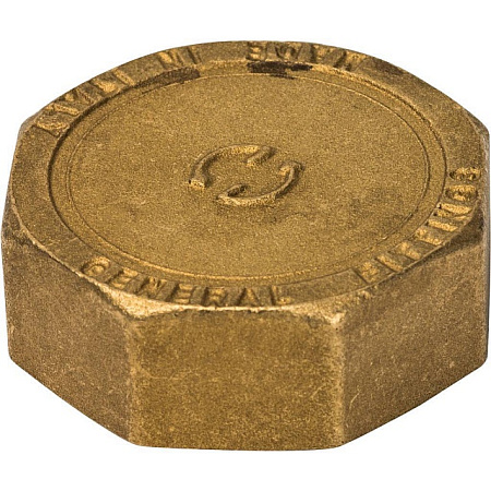 Заглушка резьбовая латунная STOUT без покрытия 11/2" В