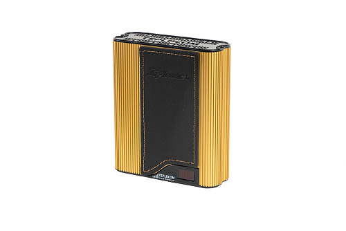 Стабилизатор сетевого напряжения TEPLOCOM ST-555-И Western gold black БАСТИОН (дизайн кожаный)