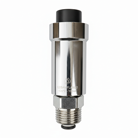 Воздухоотводчик автоматический прямой ESSAN FLAXCO никель 1/2", с клапаном (100)