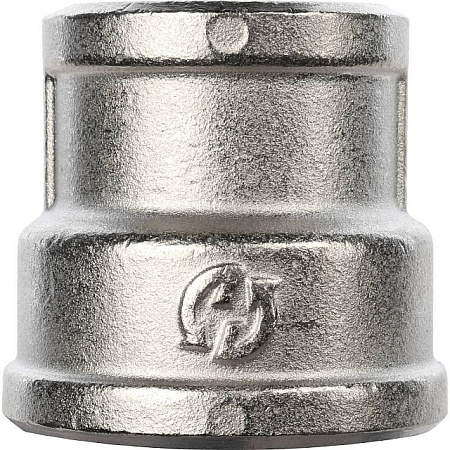 Муфта переходная резьбовая латунная STOUT никель 1"X3/4" В