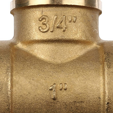 Тройник переходной латунный STOUT без покрытия 1"x3/4"x1" В