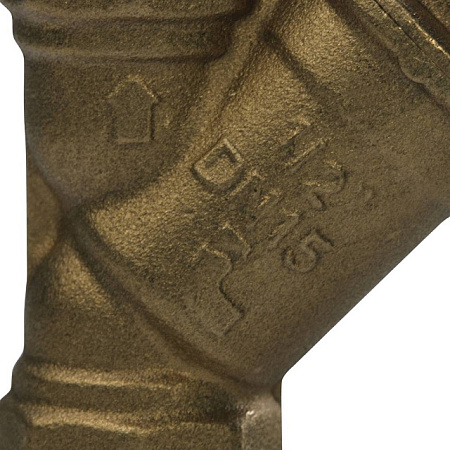 ФГО Фильтр косой грубой очистки STOUT SFW латунный 1/2", 500 мкр, желтый