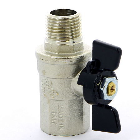 Кран шаровой BUGATTI NEVADA 407 бабочка 1/2" ВН, полнопроходной