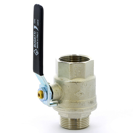 Кран шаровой BUGATTI OREGON 306 рукоятка стальная 11/4" ВН, полнопроходной