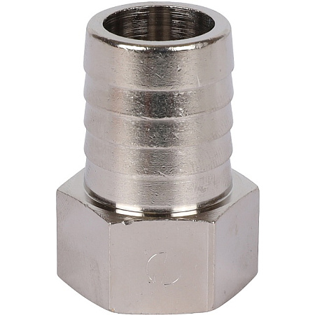Штуцер резьбовой латунный STOUT никель 1/2"x20мм В