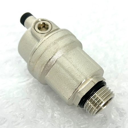 Воздухоотводчик автоматический 1/2" с прокладкой O-RING, никелированный UNI-FITT