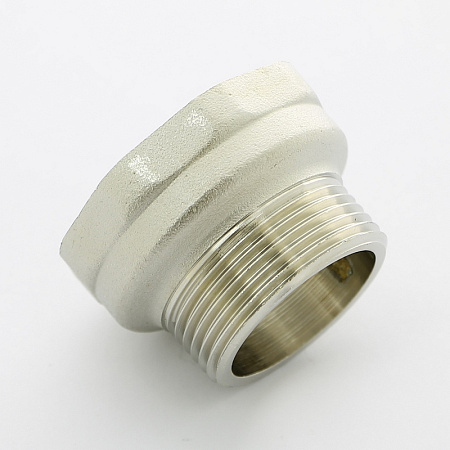 Переход под ключ резьбовой латунный UNI-FITT никель 11/2"х11/4"