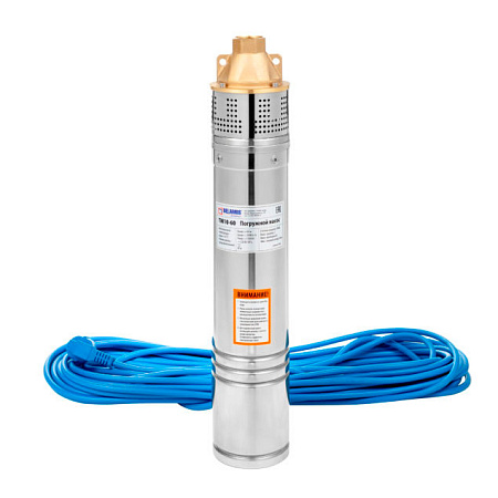 Насос скважинный вихревой BELAMOS TM10 - 60/2.4 (4", 750Вт, кабель 20 м) TM10-60