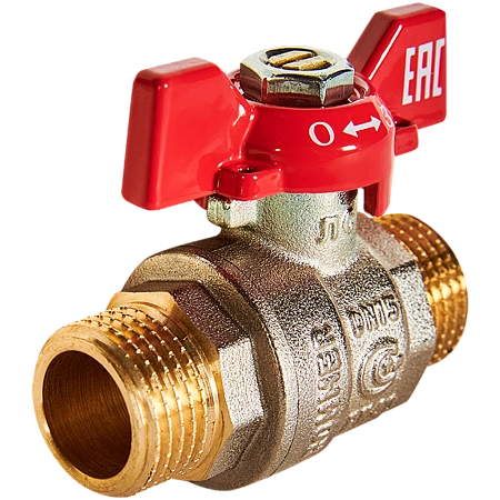 Кран шаровой ROMMER бабочка 1/2" НН (RBV-0007-2410215)