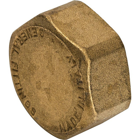 Заглушка резьбовая латунная STOUT без покрытия 3/4" В