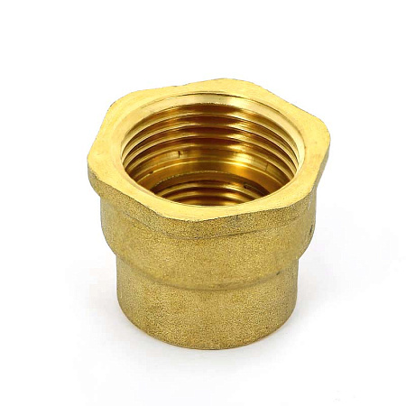 Муфта переходная резьбовая латунная UNI-FITT без покрытия 1"х1/2"