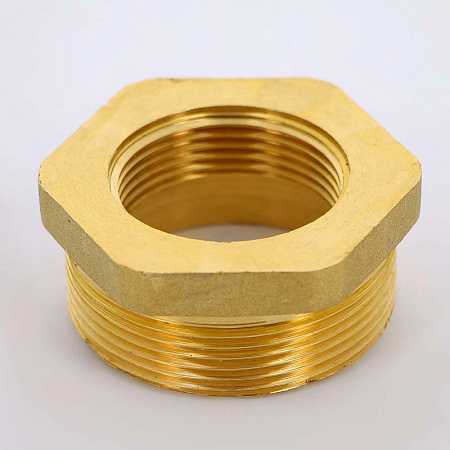 Футорка резьбовая латунная UNI-FITT без покрытия 2"х11/4" ВН