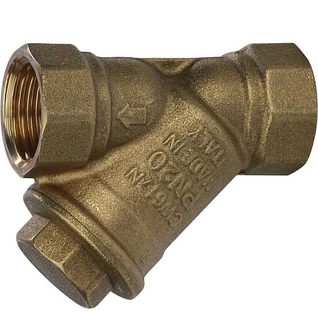 ФГО Фильтр косой грубой очистки STOUT SFW латунный 1/2", 500 мкр, желтый