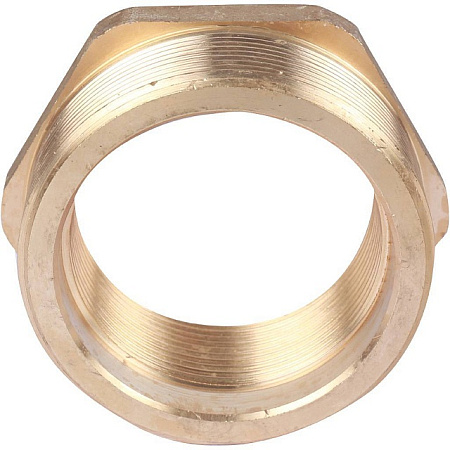 Футорка резьбовая латунная STOUT без покрытия 21/2"x2" ВН