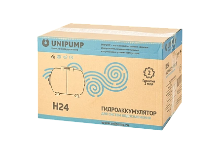 Гидроаккумулятор для воды UNIPUMP горизонтальный 24 л