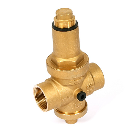 Редуктор давления UNI-FITT 11/4" В 0,5-6 бар PN25 с отверстием под аксиальный манометр 1/4"