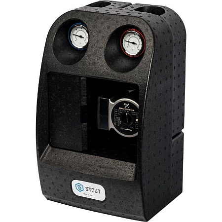 ГБМ Насосная группа STOUT с термостатическим смесителем, с насосом GRUNDFOS UPSO25-65 DN25 (1")