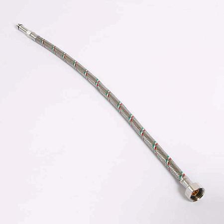 Гибкая подводка для смесителя UNI-FITT МL10х1 - 1/2", 50 см, удл. штуцер, DN 8, оплётка из нерж. ста