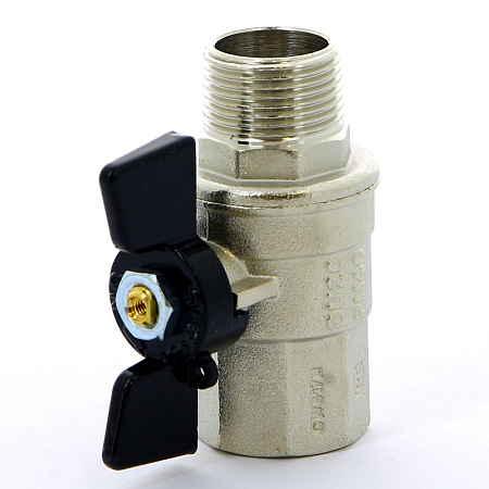 Кран шаровой BUGATTI NEVADA 407 бабочка 3/4" ВН, полнопроходной