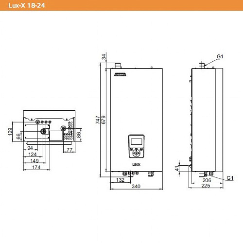 Котел электрический настенный ZOTA LUX-X 24 кВт