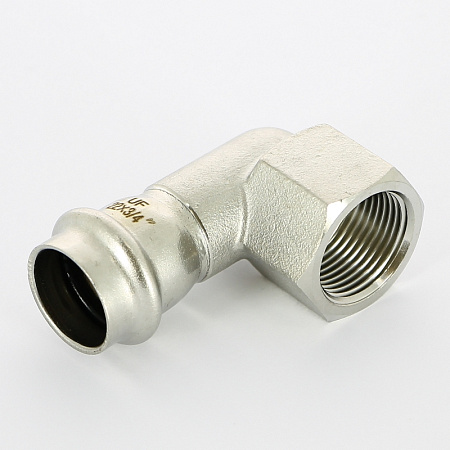 НП Угол резьбовой пресс из нержавейки UNI-FITT фитинг Ø22x3/4" В