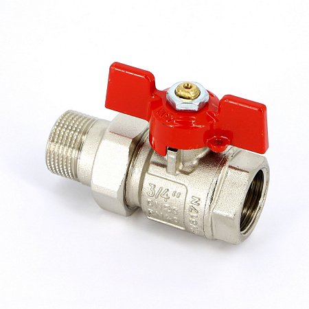 Кран шаровой с американкой UNI-FITT ETALON бабочка 3/4"