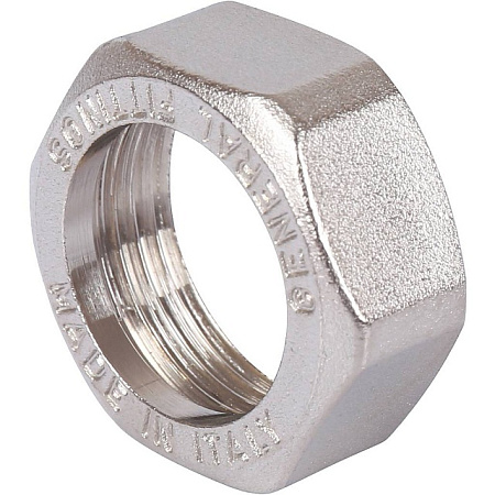 Американка УГЛОВАЯ резьбовая латунная (с прокладкой o-ring) STOUT никель 1/2" ВН