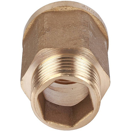 Удлинитель шестигранный резьбовой латунный STOUT без покрытия 1/2"x1/2" ВН