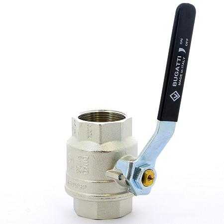 Кран шаровой BUGATTI OREGON 301 рукоятка стальная 11/2" ВВ, полнопроходной