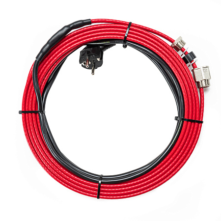 Греющий кабель саморегулирующийся VODOS HEAT PIPE, 15 Вт/м, внутренний, на 2м, синий, с сальником
