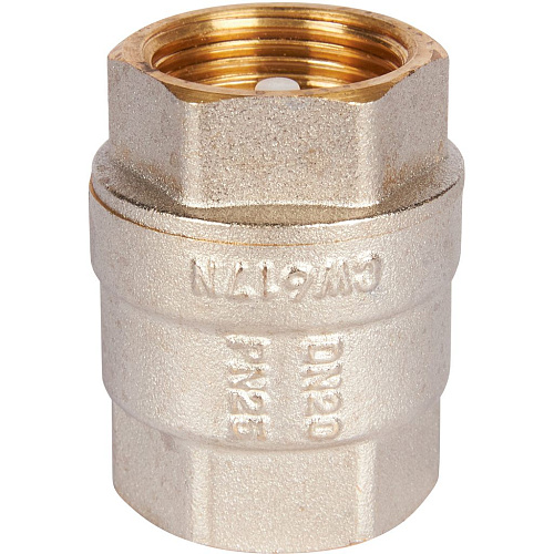 Обратный клапан пружинный муфтовый с пластиковым седлом 3/4&amp;quot;  ROMMER