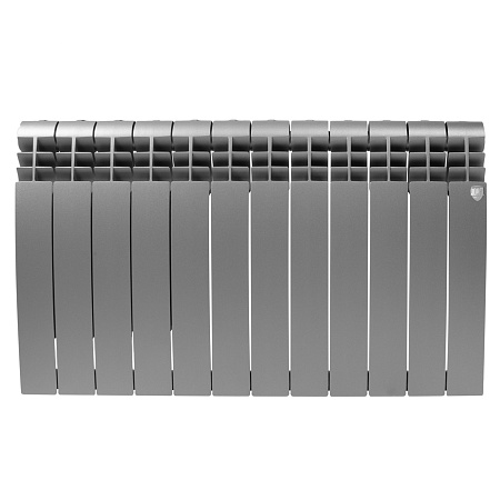 Радиатор биметаллический ROYAL THERMO BILINER SILVER SATIN 500x12 секций, серый (НС-1176316)