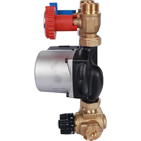 ГБМ Насосная группа STOUT с термостатическим смесителем, с насосом GRUNDFOS UPSO15-65 DN20 (3/4")