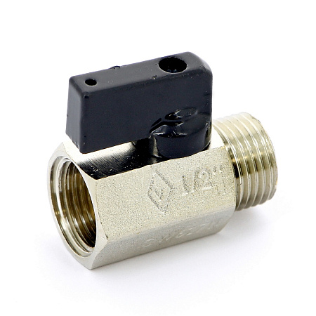 Кран шаровой потребительный BUGATTI KANSAS МИНИ 805 флажок DN15 - 1/2" НВ