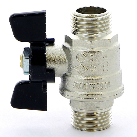 Кран шаровой BUGATTI OREGON 327 бабочка 1/2" НН, полнопроходной