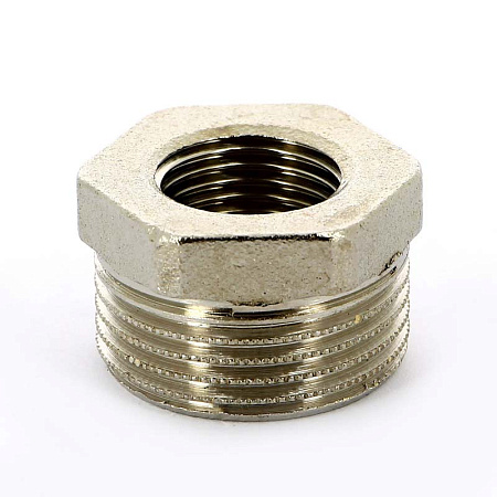 Футорка резьбовая латунная UNI-FITT никель 1"х1/2" ВН
