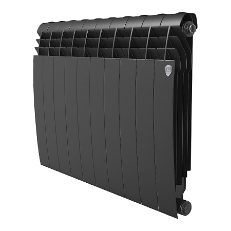 Радиатор биметаллический ROYAL THERMO BILINER NOIR SABLE 500x10 секций, черный (НС-1176315)
